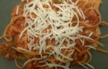 Delicious Sloppy Joe Spaghetti Recipe