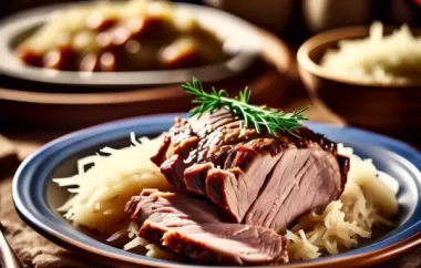 Delicious Slow-Cooked Pork with Sauerkraut