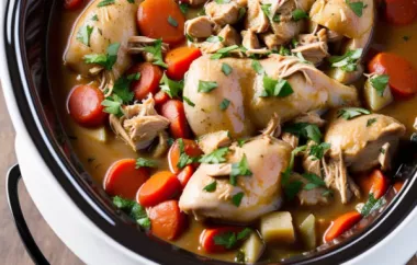 Delicious Slow Cooker Chicken Stew Recipe