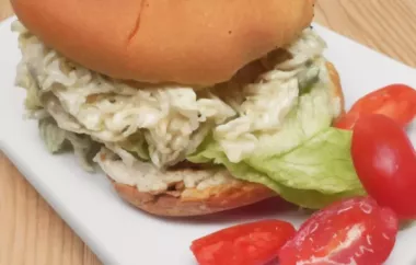Delicious Slow Cooker Shredded Jalapeno Chicken Sandwiches