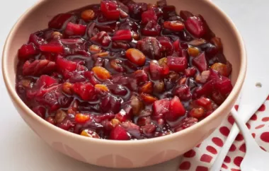 Delicious Spiced Cranberry Apple Chutney Recipe