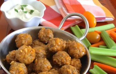 Delicious Spicy Buffalo-Style Meatballs Recipe