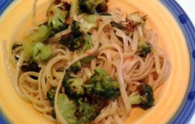 Delicious Spicy Pasta with a Twist of Broccoli, Anchovy, and Garlic