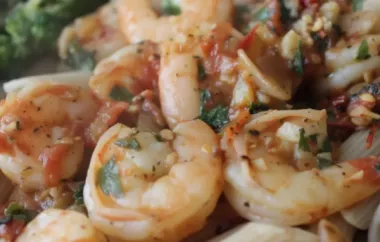 Delicious Spicy Shrimp and Tomato Scampi Recipe