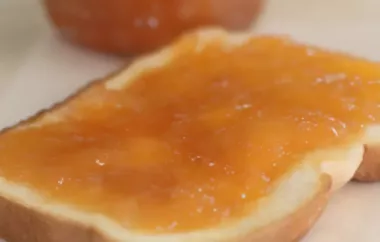 Delicious Spiked Peach Jam with a hint of Ginger