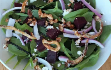 Delicious Spinach and Beet Salad Recipe