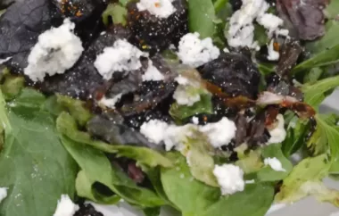 Delicious Spinach and Fig Salad with a Tangy Dressing