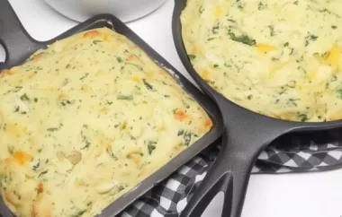 Delicious Spinach Artichoke Cornbread Recipe