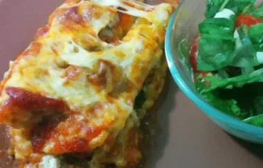 Delicious Spinach Manicotti with Italian Sausage