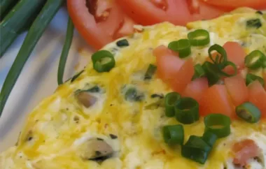 Delicious Spinach Mushroom Omelet Recipe