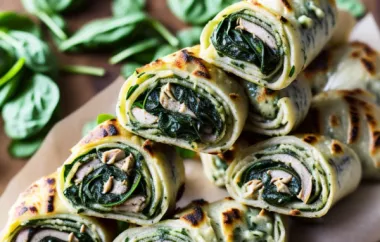 Delicious Spinach Pesto Chicken Rolls