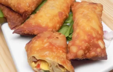 Delicious Steak and Cheese Egg Rolls