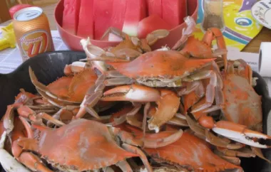 Delicious Steamed Blue Crabs
