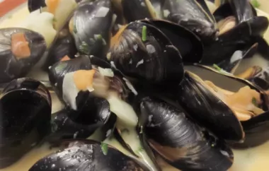 Delicious Steamed Mussels with Fennel, Tomatoes, Ouzo, and Cream Recipe