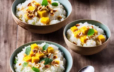 Delicious Sticky Rice with Coconut Milk and Mango Recipe