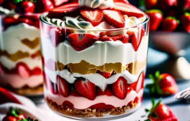 Delicious Strawberries and Cream Trifle Recipe