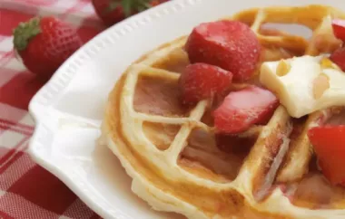 Delicious Strawberry Waffles Recipe