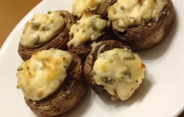 Delicious Stuffed Cream Cheese Mushrooms Recipe
