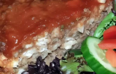 Delicious Stuffed Meatloaf with a Sweet Glaze Recipe