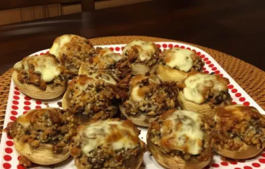 Delicious Stuffed Mushrooms Recipe