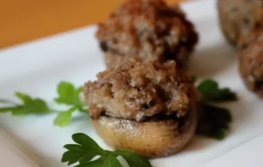 Delicious Stuffed Mushrooms Recipe
