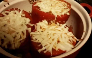 Delicious Stuffed Peppers with Mom's Homemade Sloppy Joe Filling