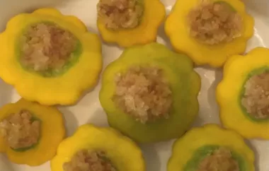 Delicious Stuffed Scalloped Patty Pan Squash Recipe