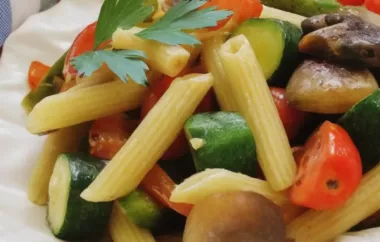 Delicious Summer Penne Pasta with Fresh Vegetables