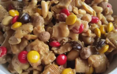 Delicious Sweet and Crunchy Popcorn Snack Mix Recipe