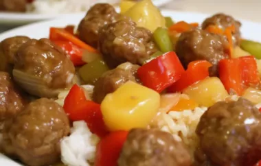 Delicious Sweet and Sour Meatballs Recipe