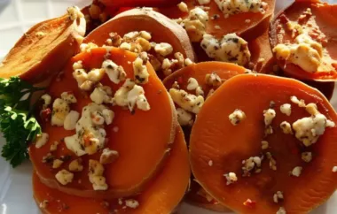 Delicious Sweet Potatoes with Crumbled Feta Cheese Recipe