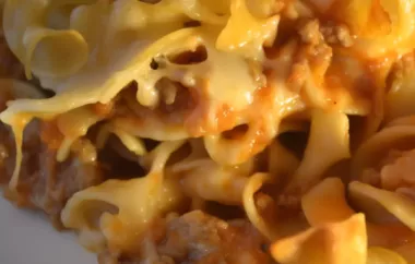 Delicious Swiss Cheese Noodle Bake Recipe