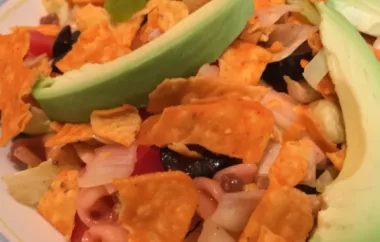 Delicious Taco Pasta Salad with Tangy French Dressing