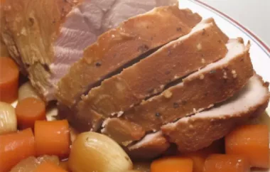 Delicious Tender Slow Cooked Pork Roast Recipe