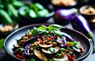 Delicious Thai Basil Eggplant Stir-Fry Recipe