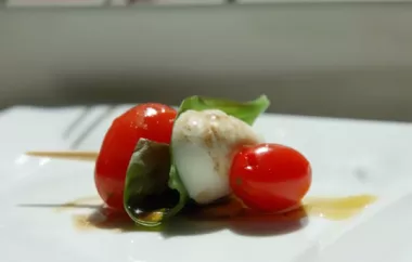 Delicious Tomato and Mozzarella Bites Recipe