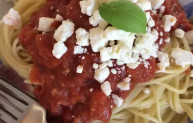 Delicious Tomato Basil Spaghettini Recipe