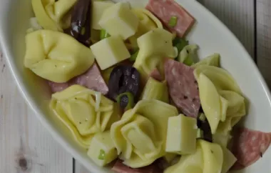 Delicious Tortellini Salad with Homemade Pesto Dressing