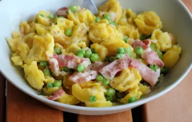 Delicious Tortellini with Peas and Pancetta