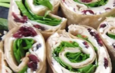 Delicious Turkey Cranberry and Spinach Roll-Ups