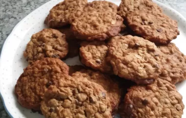 Delicious Vegan Chocolate Chip Oatmeal and Nut Cookies Recipe