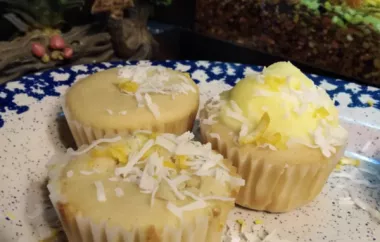 Delicious Vegan Lemon Coconut Cupcakes Recipe