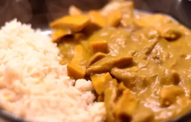 Delicious Vegan Seitan Curry with Fragrant Rice