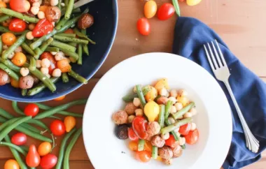 Delicious Vegan Sheet Pan Dinner with Green Beans and Tomatoes