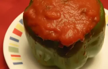 Delicious Vegetarian Stuffed Green Peppers Recipe
