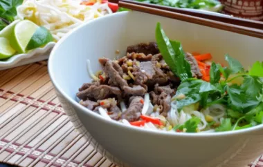 Delicious Vietnamese Lemongrass Beef and Noodles Recipe