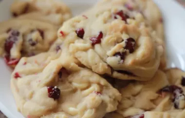 Delicious White Chocolate and Cranberry Cookies Recipe
