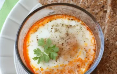 Delicious Whole30 Baked Eggs in Marinara Sauce