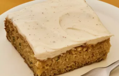 Delicious Zucchini Cake with Cream Cheese Applesauce Icing