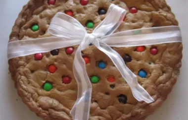 Deliciously Decadent Giant Chocolate Chip Cookie